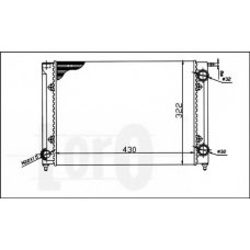 053-017-0003 LORO Радиатор, охлаждение двигателя