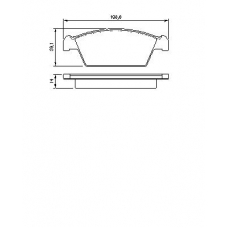 0 986 494 066 BOSCH Комплект тормозных колодок, дисковый тормоз