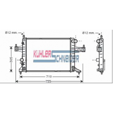 0600141 KUHLER SCHNEIDER Радиатор, охлаждение двигател