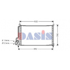 152630N AKS DASIS Конденсатор, кондиционер