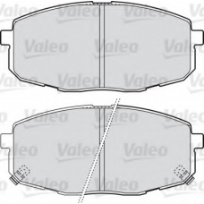 598842 VALEO Комплект тормозных колодок, дисковый тормоз