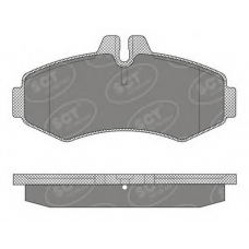 SP 624 SCT Комплект тормозных колодок, дисковый тормоз