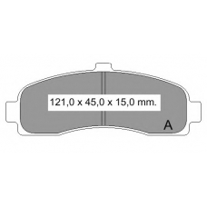 835190 Vema Комплект тормозных колодок, дисковый тормоз