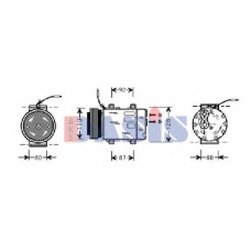 854080N AKS DASIS Компрессор, кондиционер