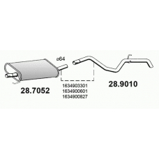 28.9010 ASSO Труба выхлопного газа