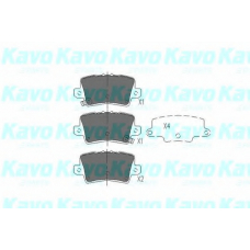 KBP-2014 KAVO PARTS Комплект тормозных колодок, дисковый тормоз