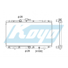 PA010271 KOYO P-tank corrugate-fin ass'y