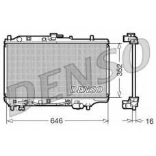 DRM44005 DENSO Радиатор, охлаждение двигателя