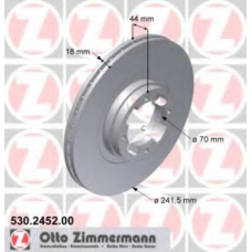 530.2452.00 ZIMMERMANN Тормозной диск