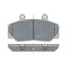 SP 166 PR SCT Комплект тормозных колодок, дисковый тормоз
