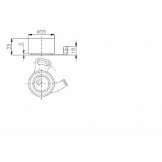 TKR 9895 TIMKEN Натяжной ролик, ремень грм