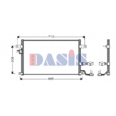 512021N AKS DASIS Конденсатор, кондиционер
