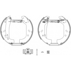 8DB 355 004-161 HELLA Комплект тормозных колодок