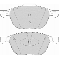 FD7078A NECTO Комплект тормозных колодок, дисковый тормоз