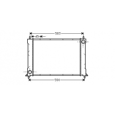 AU2119 AVA Радиатор, охлаждение двигателя