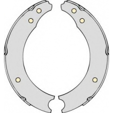 K518637 MGA Комплект тормозов, барабанный тормозной механизм