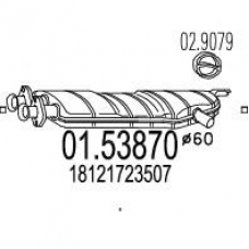 01.53870 MTS Средний глушитель выхлопных газов