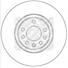 25709 MAPCO Тормозной диск
