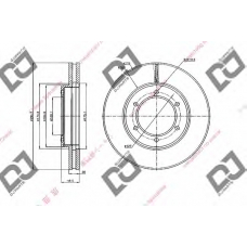 BD2011 DJ PARTS Тормозной диск