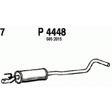 P4448 FENNO Средний глушитель выхлопных газов