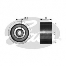 T36076 GATES Паразитный / ведущий ролик, поликлиновой ремень