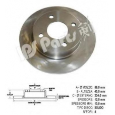 IBT-1198 IPS Parts Тормозной диск