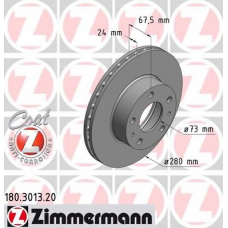 180.3013.20 ZIMMERMANN Тормозной диск