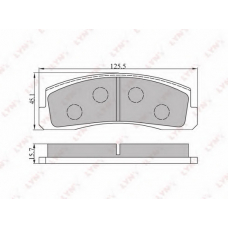 BD-4602 LYNX Тормозные колодки дисковые