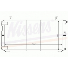 61366 NISSENS Радиатор, охлаждение двигателя