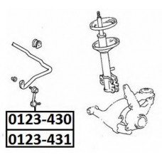 0123-430 ASVA Тяга / стойка, стабилизатор