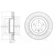 BG9926 DELPHI Тормозной диск