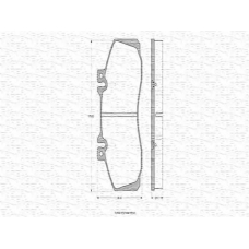 363702160248 MAGNETI MARELLI Комплект тормозных колодок, дисковый тормоз