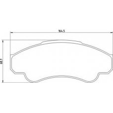 363710201355 MAGNETI MARELLI Комплект тормозных колодок, дисковый тормоз