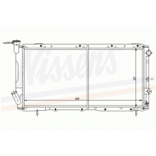 64086 NISSENS Радиатор, охлаждение двигателя