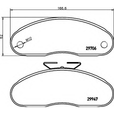 8DB 355 005-321 HELLA Комплект тормозных колодок, дисковый тормоз