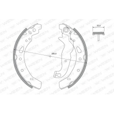 152-2463 WEEN Комплект тормозных колодок