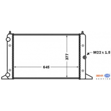 8MK 376 773-781 HELLA Радиатор, охлаждение двигателя