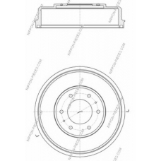 M340I05 NPS Тормозной барабан