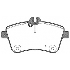 BPA1130.00 OPEN PARTS Комплект тормозных колодок, дисковый тормоз