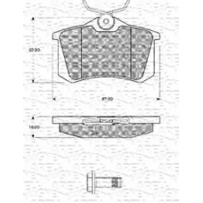 363702161089 MAGNETI MARELLI Комплект тормозных колодок, дисковый тормоз