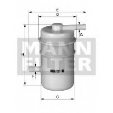 WK 52 MANN-FILTER Топливный фильтр