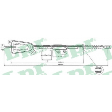 C0478B LPR Трос, стояночная тормозная система