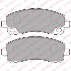 LP2204 DELPHI Комплект тормозных колодок, дисковый тормоз