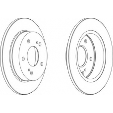 DDF549-1 FERODO Тормозной диск