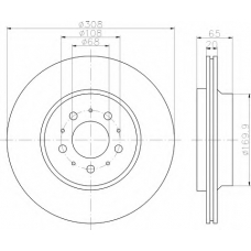 8DD 355 110-601 HELLA Тормозной диск