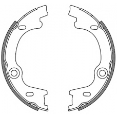 4630.00 REMSA Комплект тормозных колодок, стояночная тормозная с