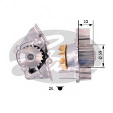 WP0085 GATES Водяной насос