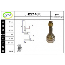 JH22148K SERA Шарнирный комплект, приводной вал