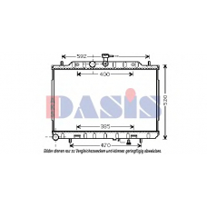 070151N AKS DASIS Радиатор, охлаждение двигателя