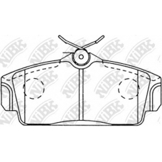 PN2230 NiBK Комплект тормозных колодок, дисковый тормоз